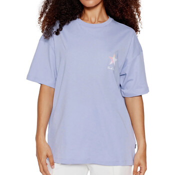 Vêtements Femme T-shirts manches courtes fleur Converse 10023207-A02 Violet