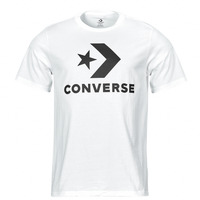 Vêtements T-shirts manches courtes Converse comics STAR CHEVRON TEE WHITE Blanc