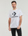 Vêtements T-shirts manches courtes comics Converse STAR CHEVRON TEE WHITE Blanc