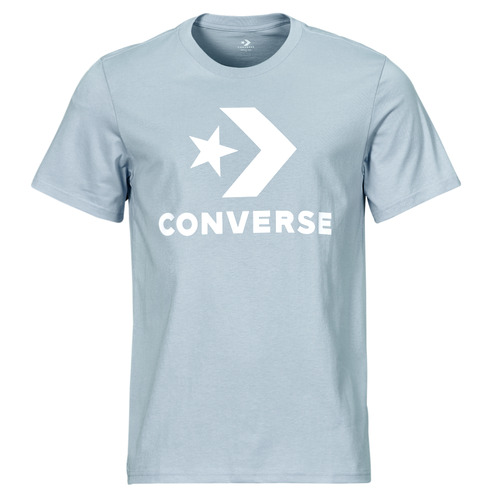Vêtements T-shirts manches courtes Converse LOGO Dainty CHEV  SS TEE CLOUDY DAZE Bleu