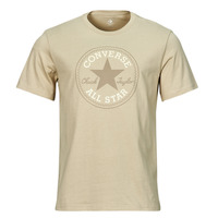 Vêtements T-shirts manches courtes Converse Schuhe CHUCK PATCH TEE BEACH STONE / WHITE Beige