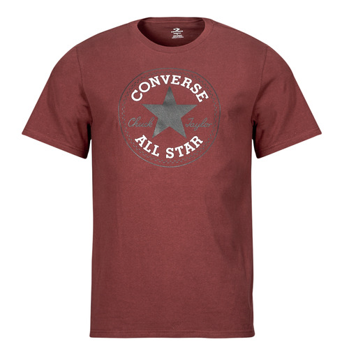 Vêtements T-shirts manches courtes Converse cone CHUCK PATCH TEE CHERRY DAZE Bordeaux