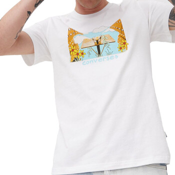 Vêtements Homme T-shirts manches courtes Converse 10023257-A03 Blanc