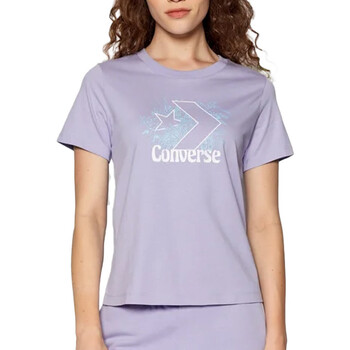 Vêtements Femme T-shirts top manches courtes Converse 10023219-A03 Violet