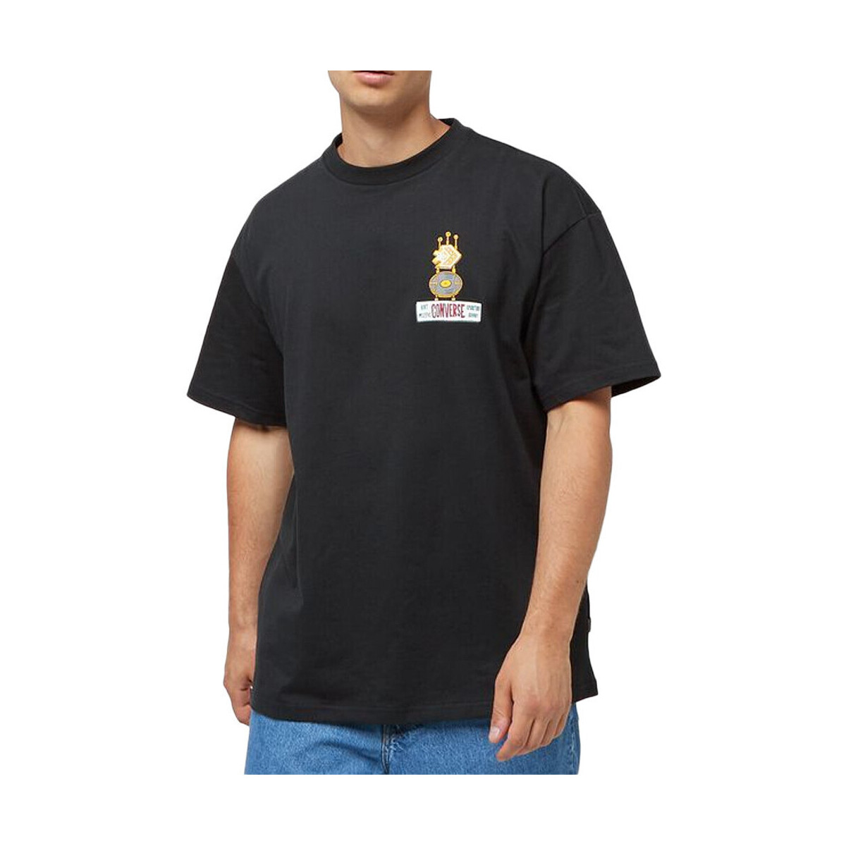 Vêtements Homme T-shirts & Polos Converse 10023258-A02 Noir