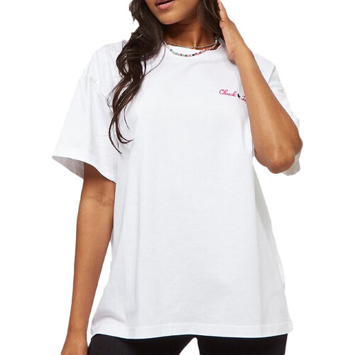 Vêtements Femme T-shirts manches courtes Converse 10023729-A02 Blanc