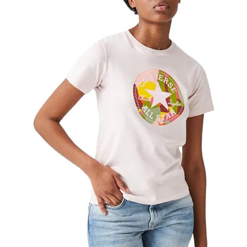 Vêtements Femme T-shirts top manches courtes Converse 10024800-A03 Rose