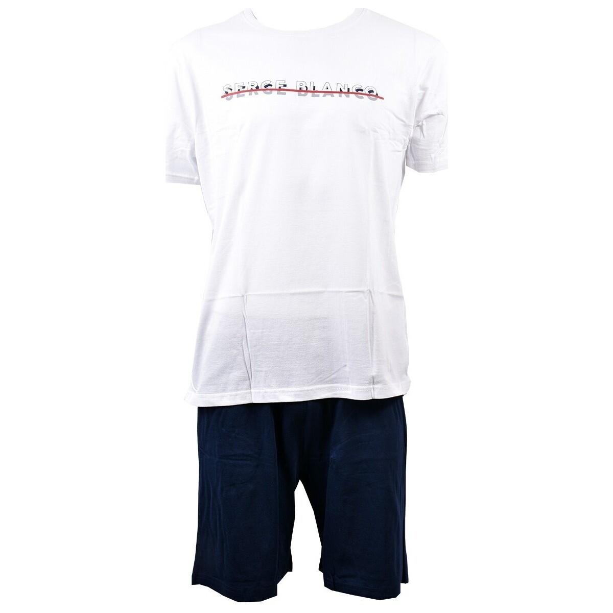 Vêtements Homme Pyjamas / Chemises de nuit Serge Blanco Pyjama Homme Blanc
