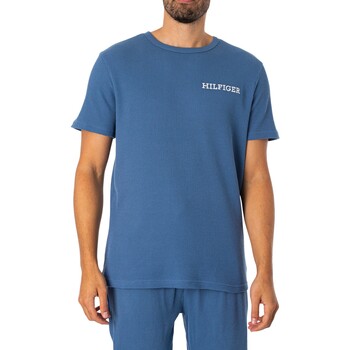 Vêtements Homme Pyjamas / Chemises de nuit Tommy Hilfiger T-shirt à logo Lounge sur la poitrine Bleu