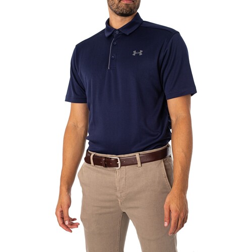 Vêtements Homme Polos manches courtes Under Armour Polo de golf technique Bleu
