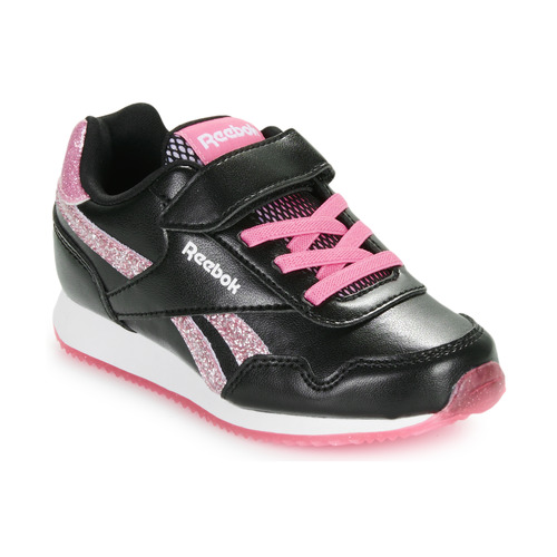 Chaussures Fille Baskets basses Reebok classic Classic REEBOK classic ROYAL CL JOG 3.0 1V Noir / Rose / Glitter