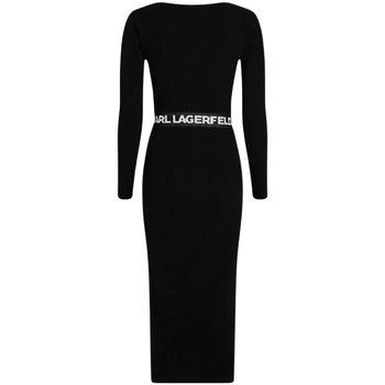 Vêtements Femme Robes longues Karl Lagerfeld  Noir