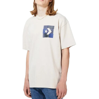 Vêtements Homme T-shirts manches courtes Converse 10024185-A01 Blanc