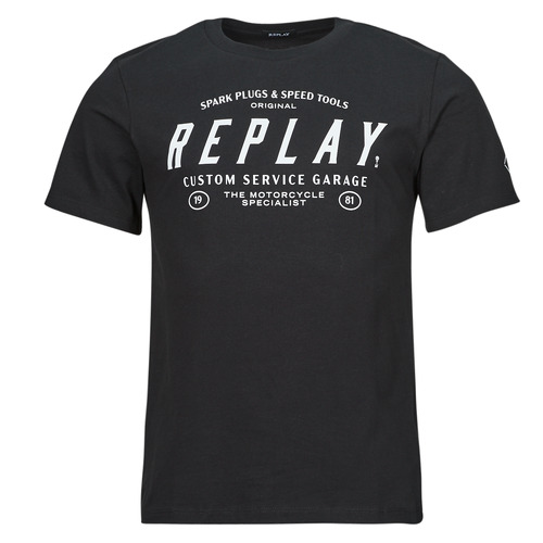 VêBeard Homme T-shirts manches courtes Replay M6840-000-2660 Noir