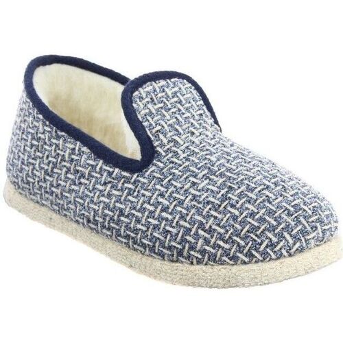 Chaussures Chaussons Chausse Mouton Charentaises COCO Bleu