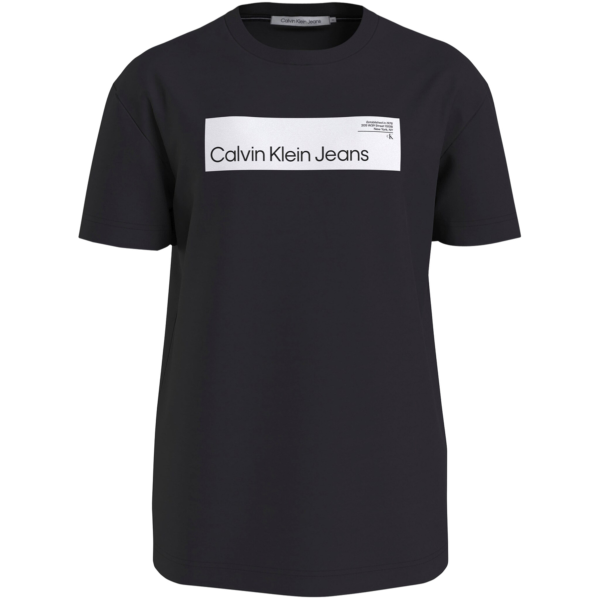 Vêtements Homme T-shirts & Polos Calvin Klein Big & Tall T-shirt coton en transition col rond Noir