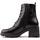 Chaussures Femme Bottines Caprice Cleated Bottes Chukka Noir