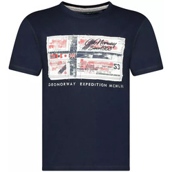 Vêtements Homme T-shirts manches courtes Geographical Norway T-shirt homme Geo Norway JINAME Bleu
