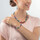 Montres & Bijoux Femme Bracelets Coeur De Lion Bracelet  GéoCube multicolore Jaune