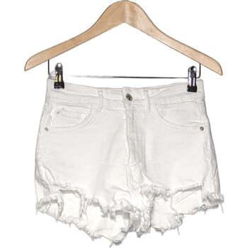 Vêtements Femme Mesh Shorts / Bermudas Zara short  36 - T1 - S Blanc Blanc