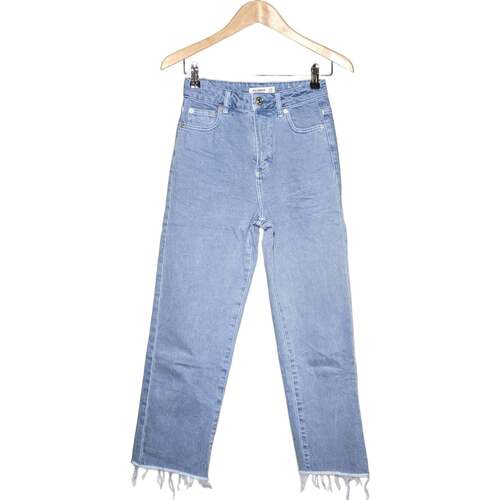 Pull And Bear jean droit femme 32 Bleu Bleu - Vêtements Jeans Femme 11,00 €