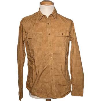 Vêtements Homme Chemises manches longues Guess P2127 34 - T0 - XS Marron