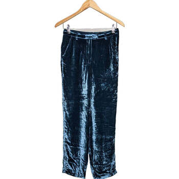 pantalon mango  pantalon droit femme  36 - t1 - s bleu 