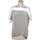 Vêtements Femme T-shirts & Polos DDP top manches courtes  38 - T2 - M Blanc Blanc