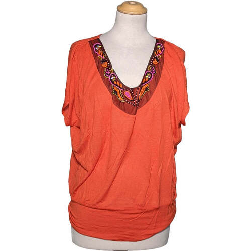 Vêtements Femme Casablanca Printed Silk Shorts DDP top manches courtes  38 - T2 - M Orange Orange
