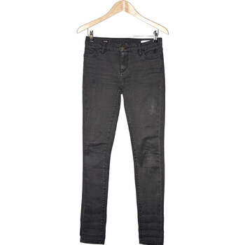 jeans school rag  jean slim femme  36 - t1 - s gris 