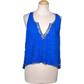Vêtements Femme short sleeve t shirts Hollister débardeur  40 - T3 - L Bleu Bleu