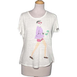 Vêtements Femme Pulls & Gilets Zara top manches courtes  36 - T1 - S Blanc Blanc