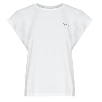 Vêtements Femme T-shirts manches courtes Pepe jeans Corduroy BLOOM Blanc