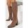 Chaussures Femme Bottes Vera Collection Bottes Cowboy Style Santiags, Taupe Beige