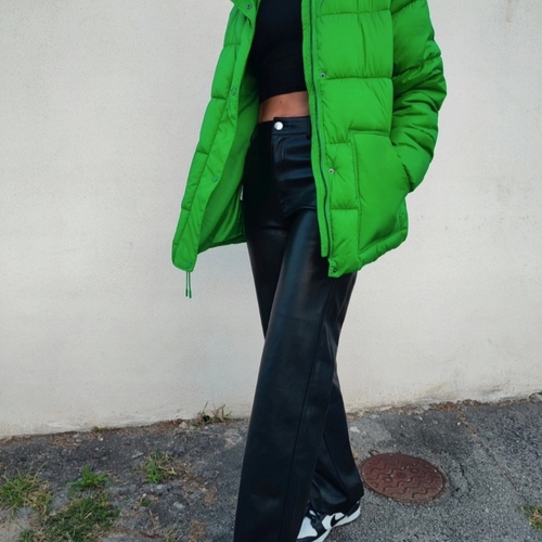 Promod Doudoune oversize Vert - Vêtements Doudounes Femme 30,00 €