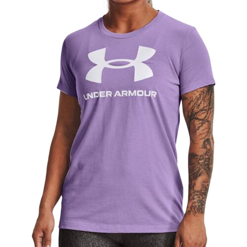 Vêtements Femme Under Armour Speed Stride Printed Short Sleeve T-Shirt Mens Under Armour 1356305-566 Violet