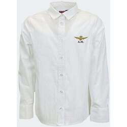Vêtements Garçon Chemises manches longues Aeronautica Militare  Blanc
