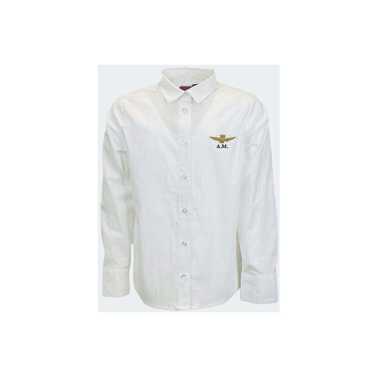 Vêtements Garçon Chemises manches longues Aeronautica Militare  Blanc
