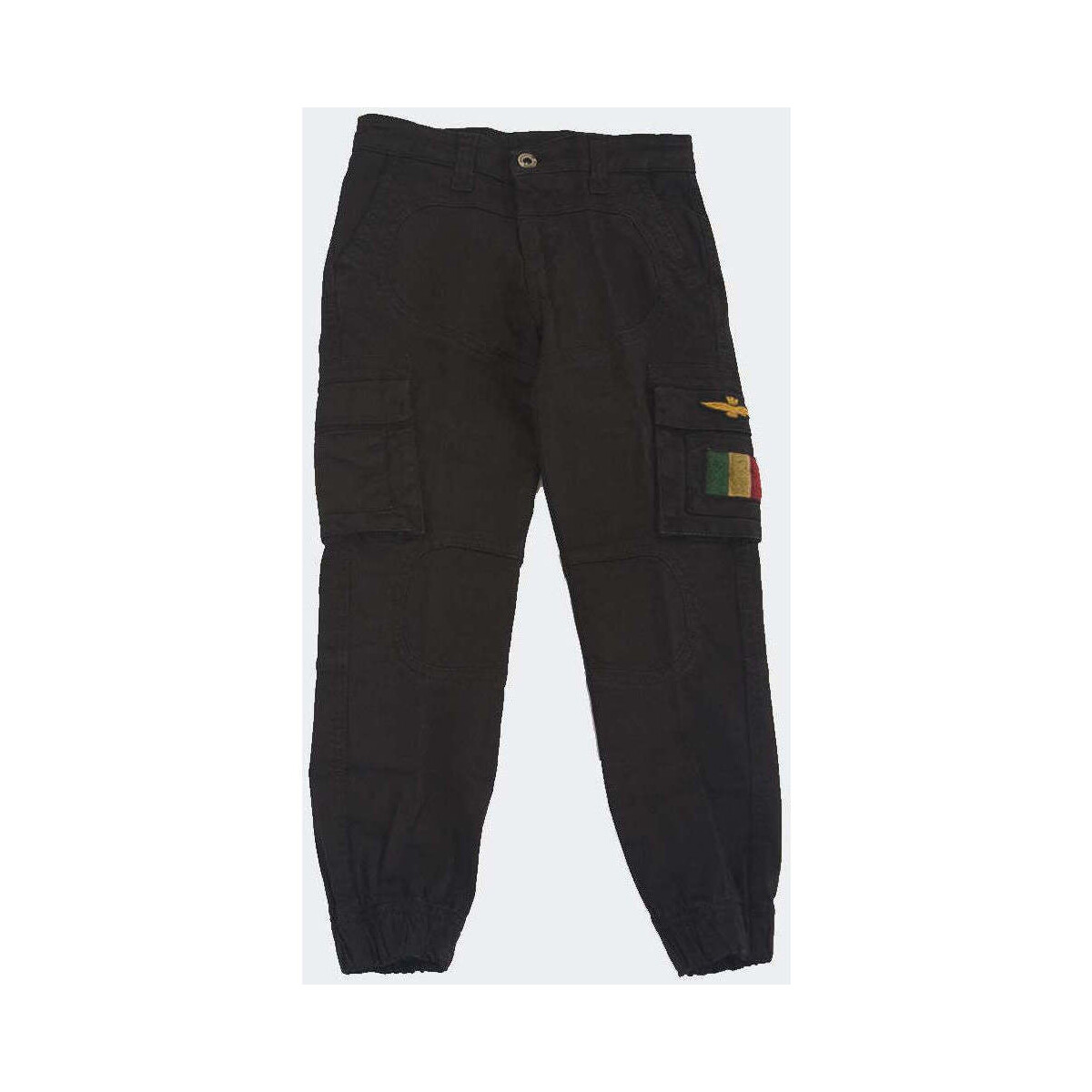 Vêtements Garçon Pantalons Aeronautica Militare  Noir