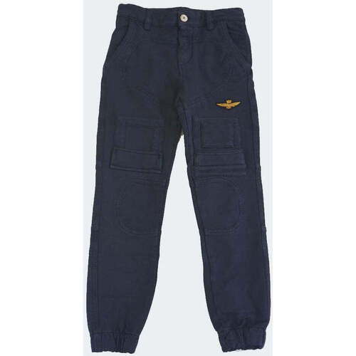 Vêtements Garçon Pantalons Aeronautica Militare  Bleu