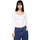 Vêtements Femme T-shirts manches longues Tommy Jeans slim stretch Blanc