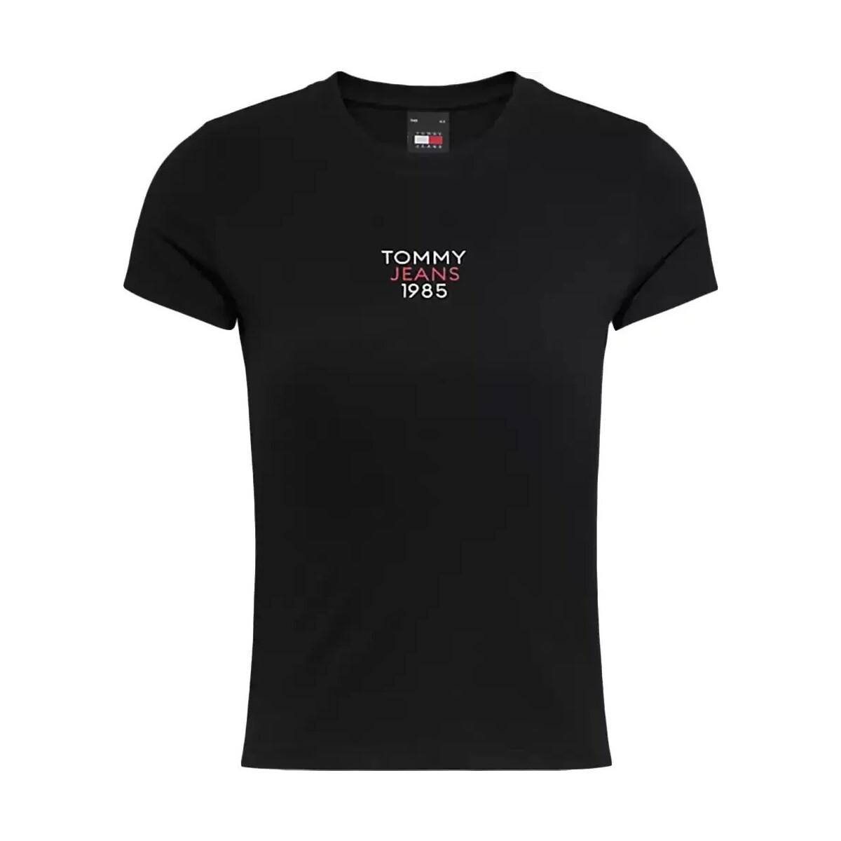 Vêtements Femme T-shirts manches courtes Tommy Jeans Slim Essential Noir