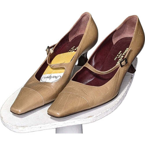 Chaussures Femme Escarpins Sonia Rykiel paire d'escarpins  38.5 Marron Marron