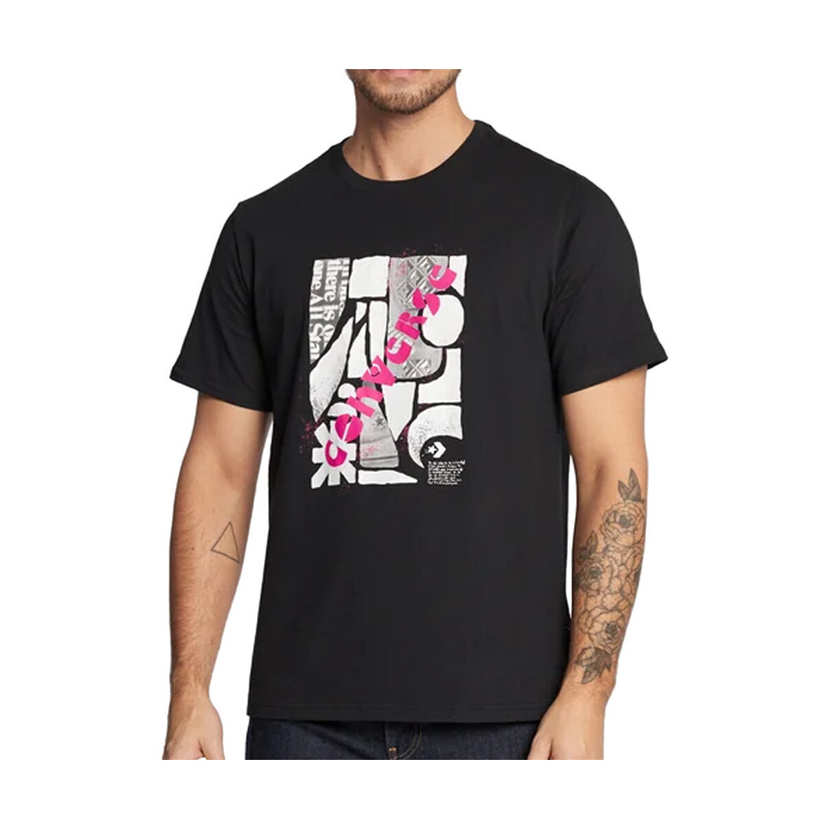 Vêtements Homme T-shirts & Polos Converse 10023992-A01 Noir