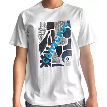 Vêtements Homme T-shirts manches courtes Converse 10023992-A02 Blanc