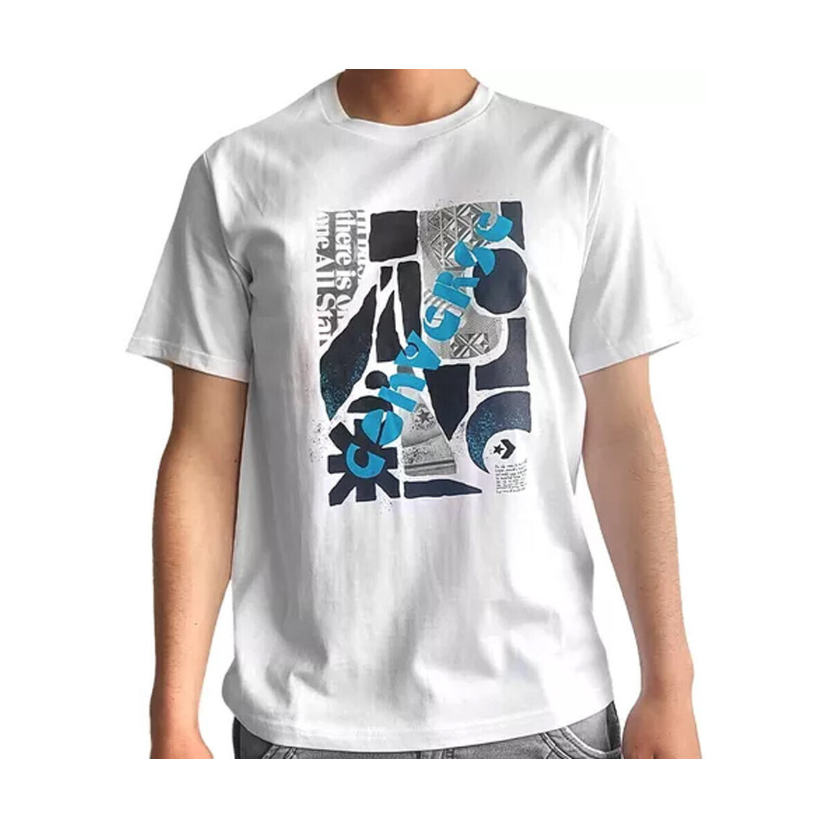 Vêtements Homme T-shirts & Polos Converse 10023992-A02 Blanc
