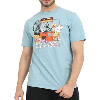 Vêtements Homme T-shirts manches courtes Converse 10023457-A03 Bleu