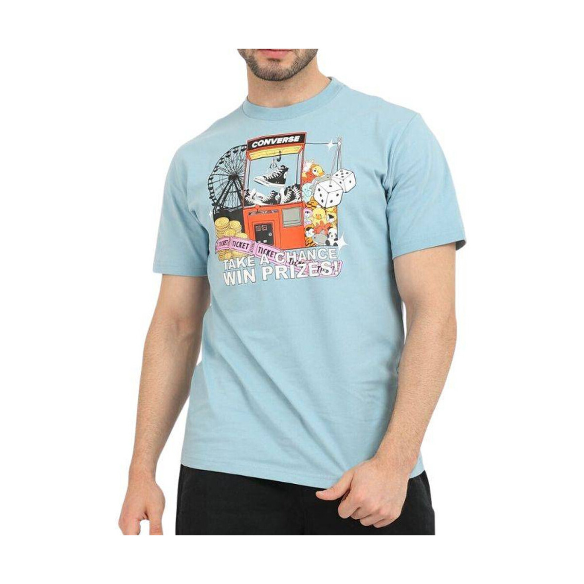 Vêtements Homme T-shirts & Polos Converse 10023457-A03 Bleu