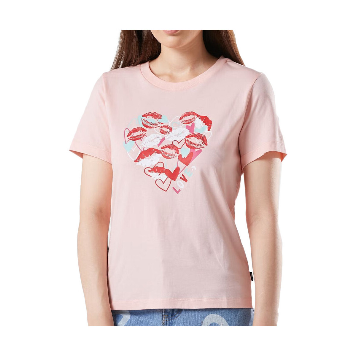 Vêtements Femme T-shirts & Polos Converse 10024254-A03 Rose