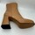 Chaussures Femme Baskets mode Angel Alarcon BOTTINE CAMEL H23 Marron